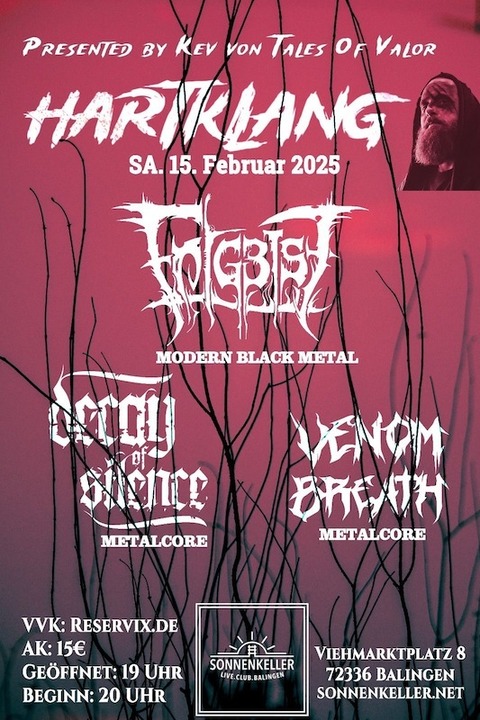 Entgeist, Decay of Silence, Venom Breath - Balingen - 15.02.2025 20:00