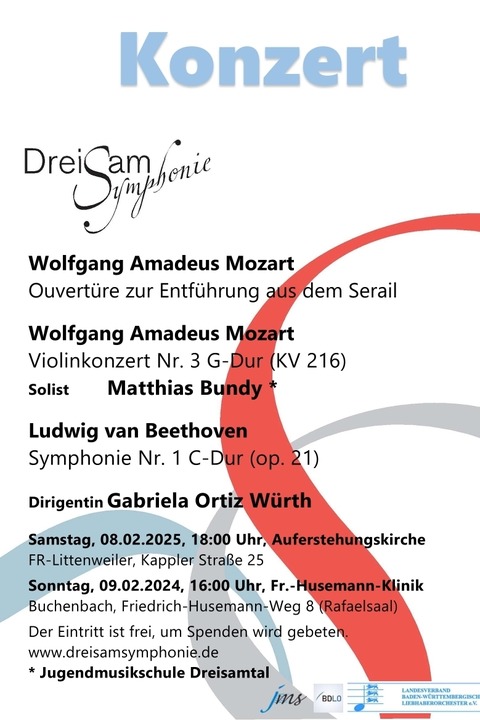 Konzert DreisamSymphonie - Freiburg - 18.02.2025 18:00