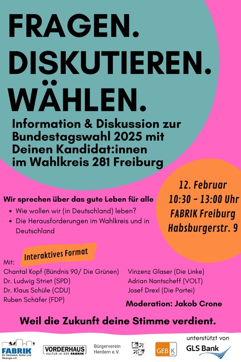 Wahlveranstaltung - Bundestagswahl - Freiburg - 12.02.2025 10:00