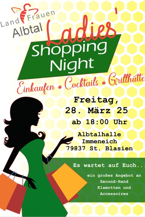 Ladies Shopping-Night - St. Blasien - 28.03.2025 18:00