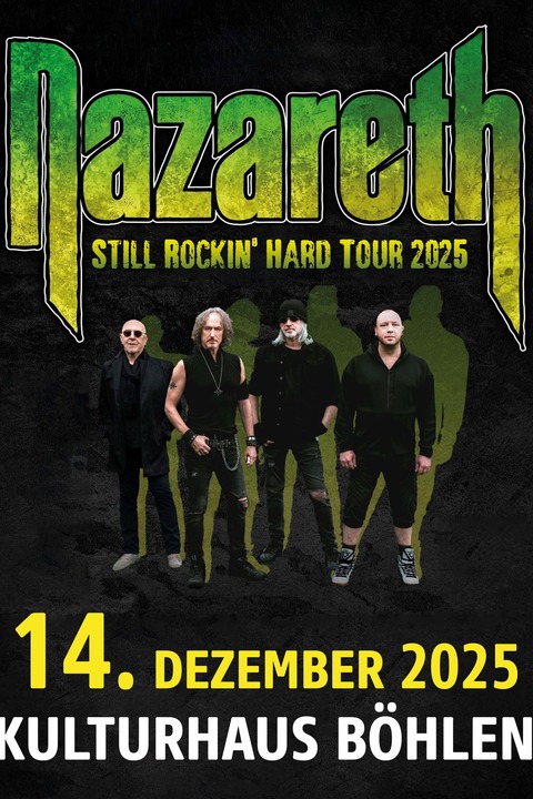 NAZARETH - STILL ROCKIN HARD TOUR 2025 - Bhlen - 14.12.2025 20:00