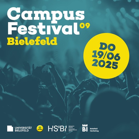 Campus Festival Bielefeld 2025 - Beschftigte der Universitt Bielefeld / Hochschule Bielefeld, Studierende aller anderen Hochschulen, Azubis - Bielefeld - 19.06.2025 15:30