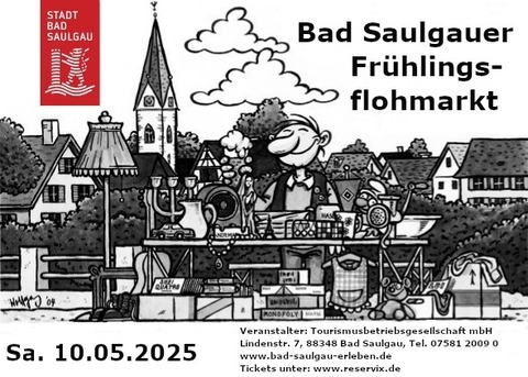 Groer Bad Saulgauer Frhlingsflohmarkt Samstag 10.05.2025 - Bad Saulgau - 10.05.2025 08:00