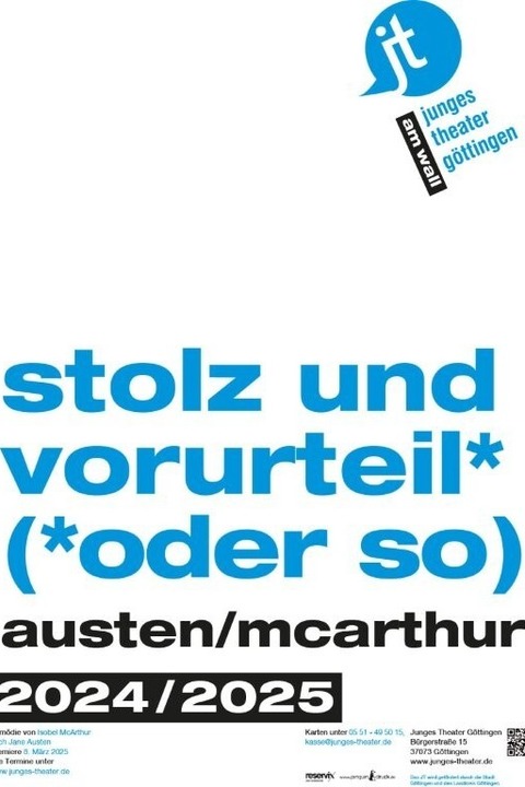 Stolz und Vorurteil* (*oder so) - Gttingen - 14.03.2025 20:00