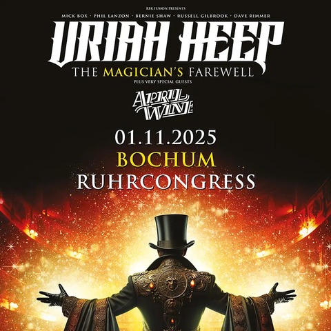 URIAH HEEP - THE MAGICIANS FAREWELL - Bochum - 01.11.2025 20:00