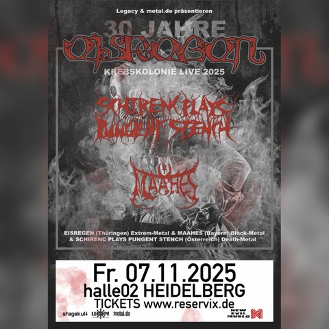 EISREGEN - 30 Jahre Eisregen - Krebskolonie live 2025 - Heidelberg - 07.11.2025 20:00