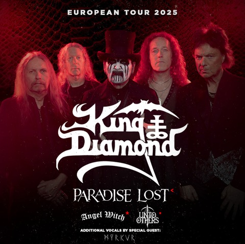 KING DIAMOND - EUROPEAN TOUR 2025 o Special Guest: PARADISE LOST / Support: ANGEL WITCH - Wiesbaden - 10.06.2025 18:30
