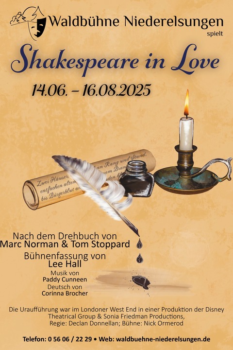 Shakespeare in Love - Wolfhagen-Niederelsungen - 28.06.2025 20:00