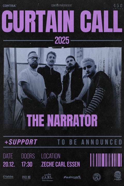 CURTAIN CALL 2025 - The Narrator + Support - Essen - 20.12.2025 18:30