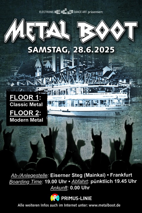 Das MetalBoot - Deine MetalParty auf dem Main! - Frankfurt am Main - 28.06.2025 19:45