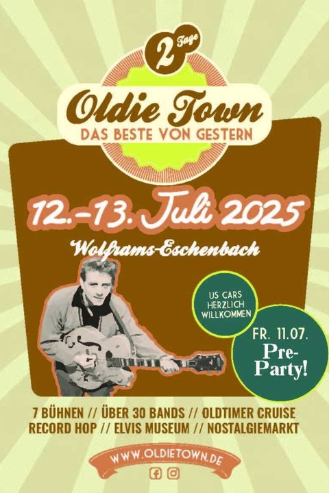 Oldietownfestival - Das Beste von Gestern 2025 - Wolframs-Eschenbach - 12.07.2025 11:00