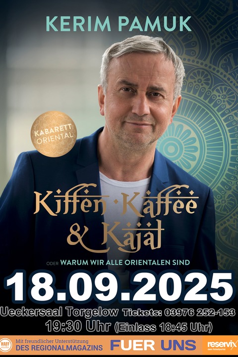 &#8222;Kiffen, Kaffee und Kajal&#8220; - Torgelow - 18.09.2025 19:30
