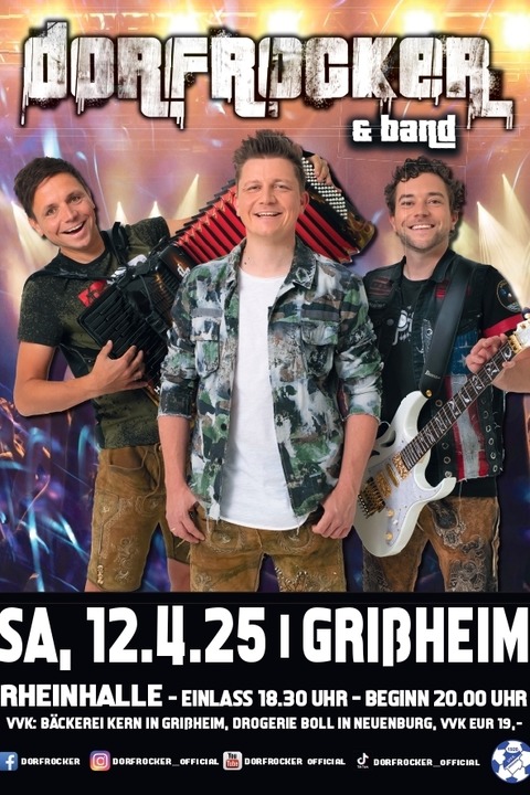 Die Dorfrocker mit Band - Tour 2025 - Neuenburg - 12.04.2025 20:00