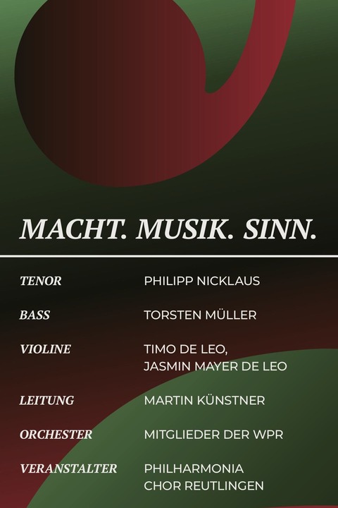 Musik. Macht. Sinn. - Reutlingen - 06.04.2025 17:00