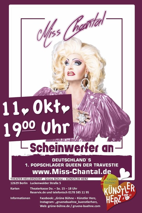 Miss Chantal - Scheinwerfer an - Berlin - 11.10.2025 19:00