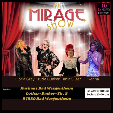 Die Mirage Show - Bad Mergentheim - die ultimative Revue, 10 Jahre Mirage Show - Bad Mergentheim - 12.09.2025 20:00