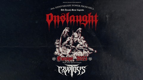 Onslaught - special guests: Cryptosis - Europe 2025 - Aschaffenburg - 11.06.2025 20:00