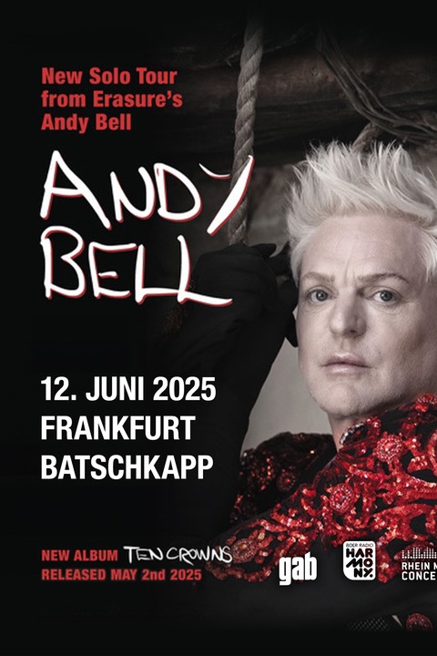 ANDY BELL - New Solo Tour from Erasures Andy Bell - Frankfurt am Main - 12.06.2025 20:00