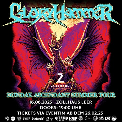Gloryhammer - Dundax Ascendant Summer Tour 2025 - Leer - 16.06.2025 20:00
