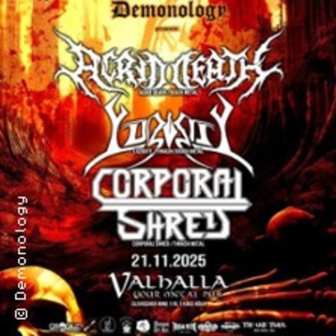 Acrid Death + Luzidity + Corporal Shred - KLN - 21.11.2025 18:00