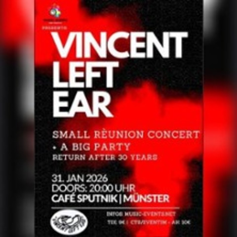 Vincent Left Ear - Return after 30 years - MNSTER - 31.01.2026 20:00