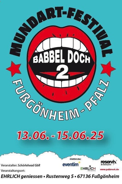 BABBEL DOCH - Samstag Ticket - Fugnheim - 14.06.2025 12:20