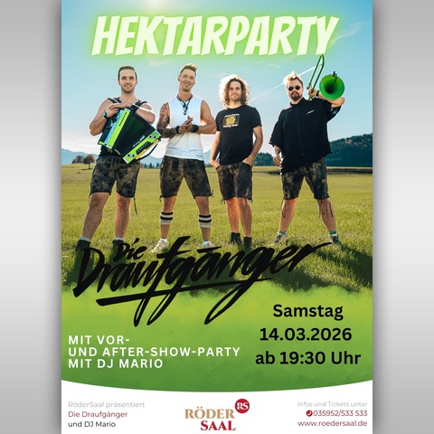 Die Draufgnger HEKTARPARTY hautnah! - Grorhrsdorf - 14.03.2026 19:30