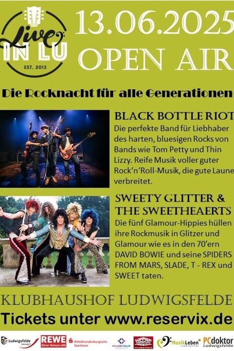 Open Air - von Live in Lu - Rocknacht fr alle Generationen - Ludwigsfelde - 13.06.2025 20:00