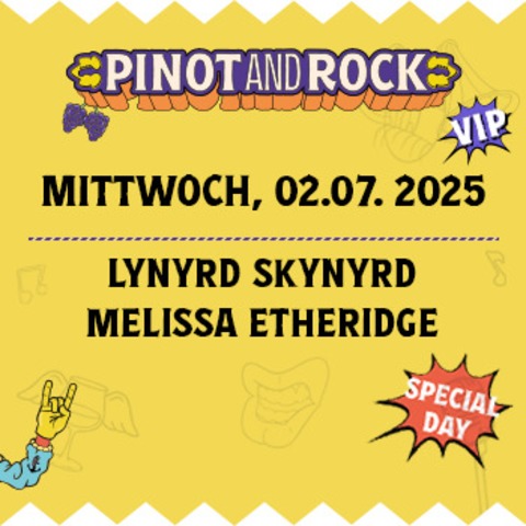 Pinot and Rock - VIP UPGRADE Mittwoch - Breisach - 02.07.2025 17:00