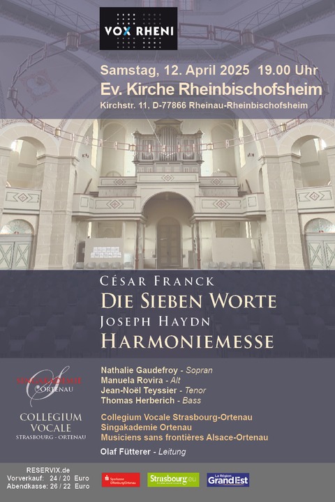 Franck/Haydn - Die Sieben Worte / Harmoniemesse - Rheinau - 12.04.2025 19:00