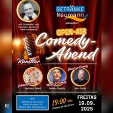 Open-Air Comedy Abend - BAD OEYNHAUSEN - 19.09.2025 19:00