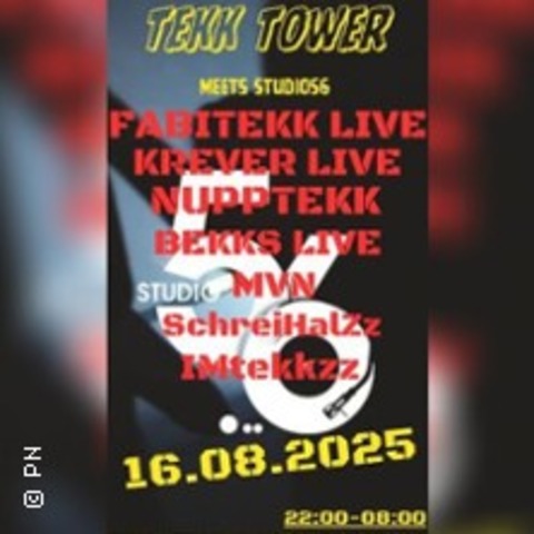 Tekk Tower meets Studio56 Koblenz - Fabi zu Gast bei Freunden - KOBLENZ - 16.08.2025 22:00