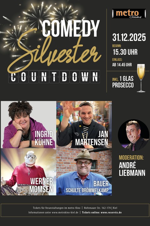 COMEDY SILVESTER COUNTDOWN - Kiel - 31.12.2025 15:30