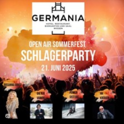 Open Air Sommerfest Schlagerparty - Germania Wissen - WISSEN - 21.06.2025 16:00