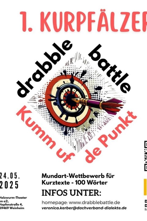 Kumm uff de Punkt! - Das Kurpflzer Drabble - Battle - Weinheim - 24.05.2025 18:00