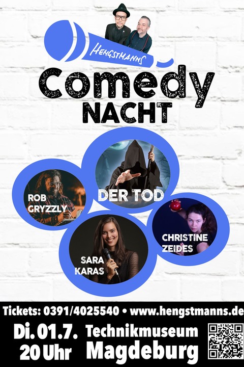 Hengstmanns Comedy Nacht - im Technikmuseum - Magdeburg - 01.07.2025 20:00