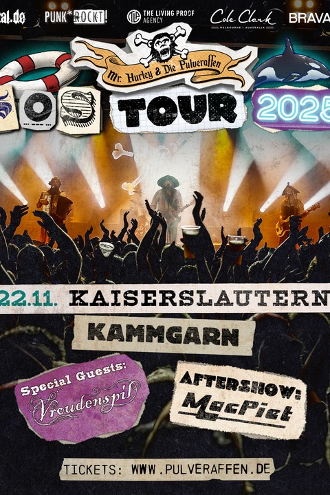 Mr. Hurley und die Pulveraffen - S.O.S. Tour 2025 + Special Guest - Kaiserslautern - 22.11.2025 20:00