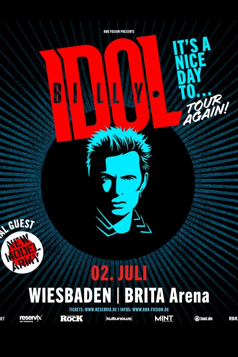 BILLY IDOL - ITS A NICE DAY TO ... TOUR AGAIN! - Wiesbaden - 02.07.2025 20:00