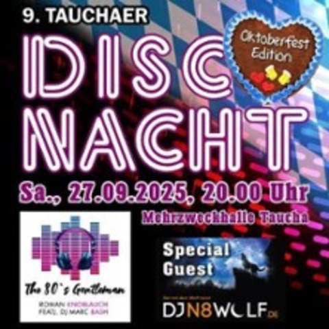 9.Tauchaer Disconacht Oktoberfestedition | Mehrzweckhalle Taucha - TAUCHA - 27.09.2025 20:00