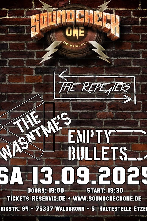 The RePeaters - The Wasnt Mes - Empty Bullets - Waldbronn - 13.09.2025 19:00