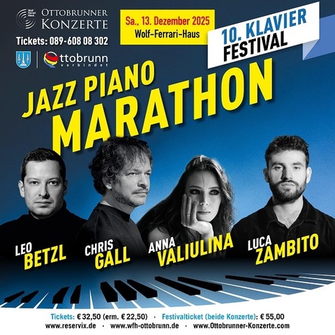 Jazz Piano Marathon - Ottobrunn - 13.12.2025 20:00