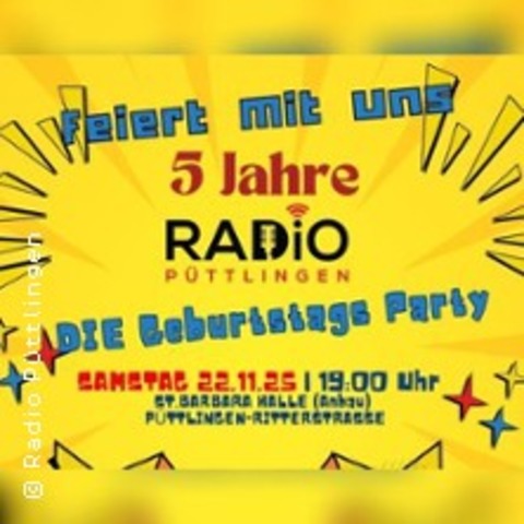 5 Jahre Radio Pttlingen - die Party - PTTLINGEN - 22.11.2025 19:00
