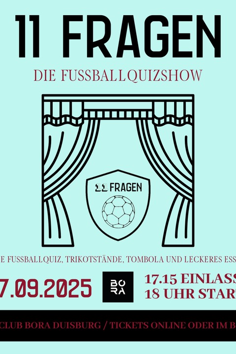 11 Fragen - Die Quizshow - Duisburg - 07.09.2025 18:00