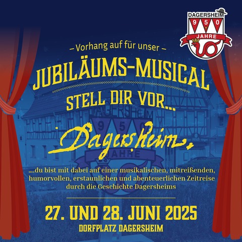Musical &#8222;Stell Dir vor...&#8220; - Jubilums-Musical &#8222;950 Jahre Dagersheim&#8220; - Bblingen-Dagersheim - 27.06.2025 19:00