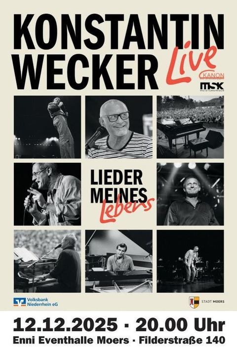 Konstantin Wecker Trio - Lieder meines Lebens - Moers - 12.12.2025 20:00