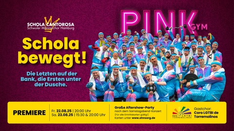 SCHOLA BEWEGT! - Die Letzten auf der Bank, die Ersten unter der Dusche - Hamburg - 23.08.2025 20:00