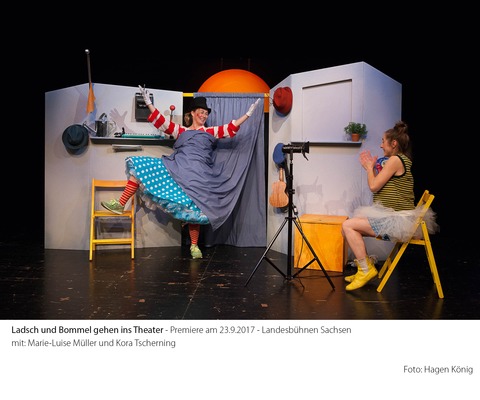 Ladsch und Bommel gehen ins Theater - Ein clowneskes Puppenspiel von Hepakri van der Mulde - Groenhain OT Zabeltitz - 29.05.2025 15:00