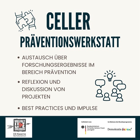 Celler Prventionswerkstatt - Celle - 17.09.2025 10:00