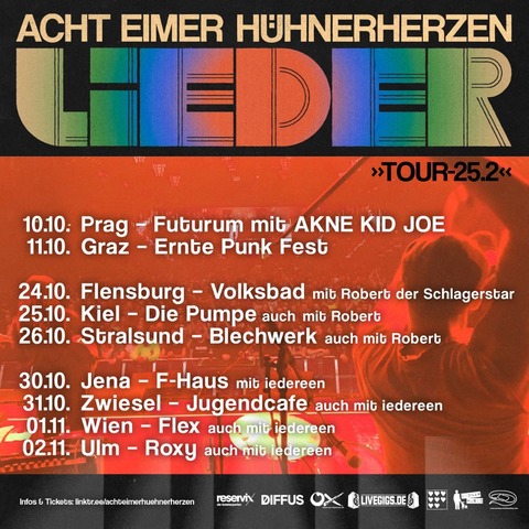 Acht Eimer Hhnerherzen - TOUR-25.2. - Ulm - 02.11.2025 19:30
