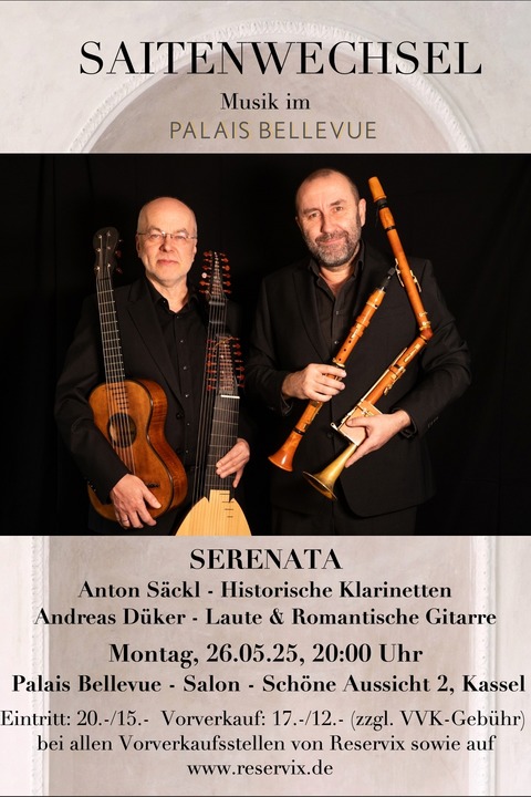 Saitenwechsel - Serenata - Musik fr Historische Klarinetten - Kassel - 26.05.2025 20:00